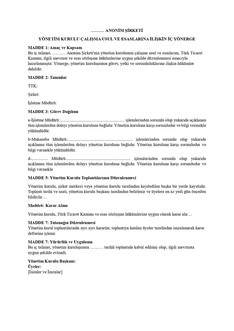 Anonim Şirket Yönetim Kurulu 6 Resim2 1