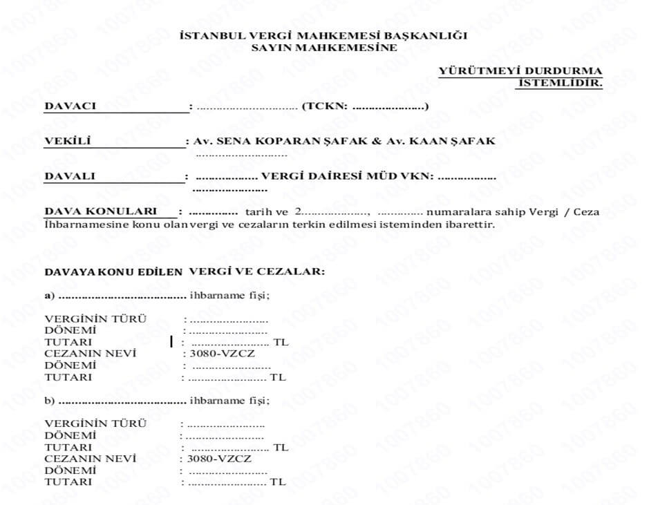 Vergi Ceza İhbarnamesi İtiraz ve İptal 6 vergi ceza ihbarnamesi avukati